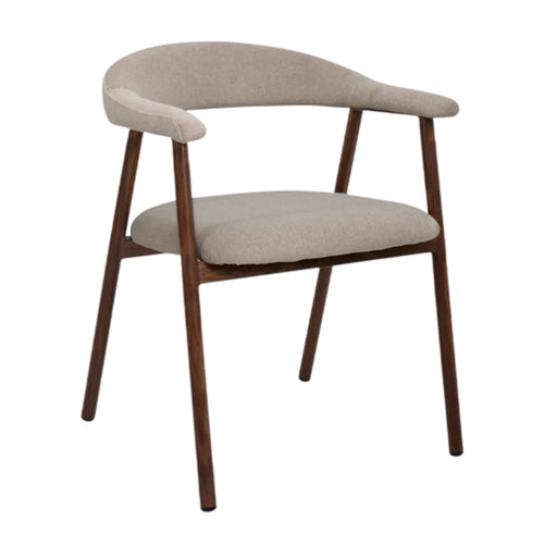 Suki Carver Fabric and Wood Like Dining Chair - Various Colours 