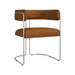 elevenpast Chairs Velvet Walnut Juliana Metal and Fabric Dining Chair - 3 Colours ART154WALNUT