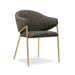 elevenpast dining chair Espresso Brown Bouclé Napoli Carver Chair - in Various Colours ART158BROWNFABR