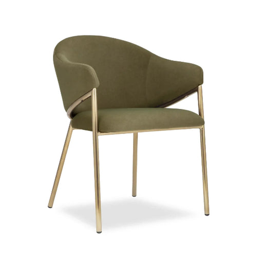 elevenpast dining chair Velvet Green Napoli Carver Chair - in Various Colours ART158GREENFABR