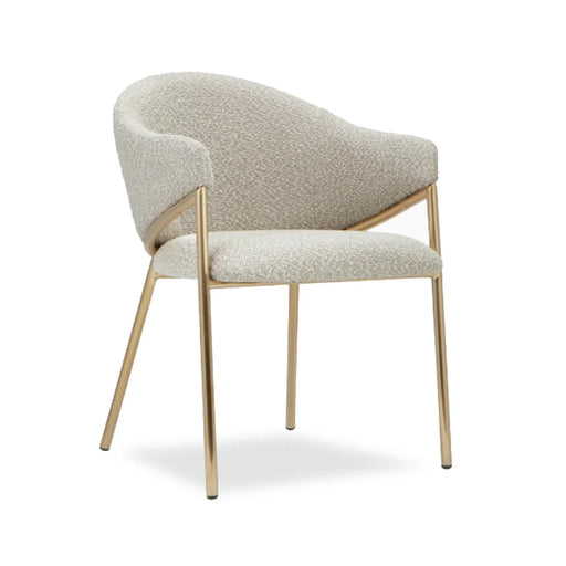elevenpast dining chair Stone Bouclé Napoli Carver Chair - in Various Colours ART159PASHAFABR