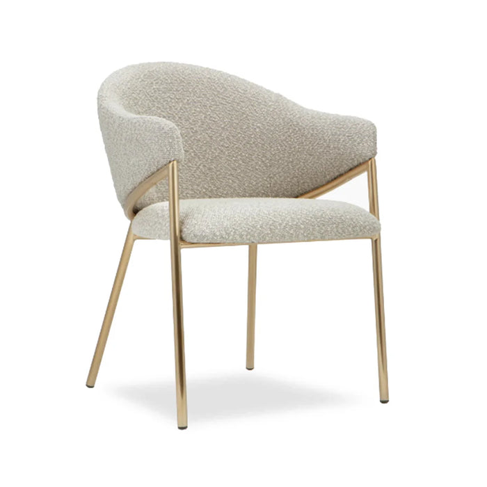 elevenpast dining chair Stone Bouclé Napoli Carver Chair - in Various Colours ART159PASHAFABR