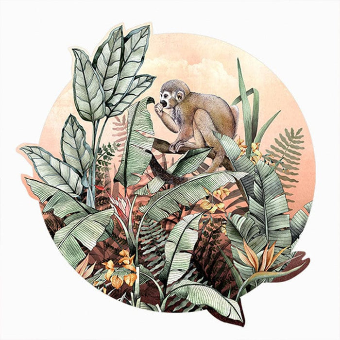 elevenpast Home Decor Decals 60cm x 60cm Squirrel Monkey Wall Decal AVA641020-60