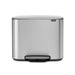 Brabantia waste bin Matt Steel Bo Pedal Bin 11 + 23 Litre in White | Matt Black | Platinum | Matt Steel B00B121241/1