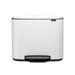 Brabantia waste bin White Bo Pedal Bin 11 + 23 Litre in White | Matt Black | Platinum | Matt Steel B03B121142/1