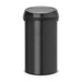 Brabantia waste bin Black Touch Bin 60 Litre - Matt Steel | Black B04B402562/1