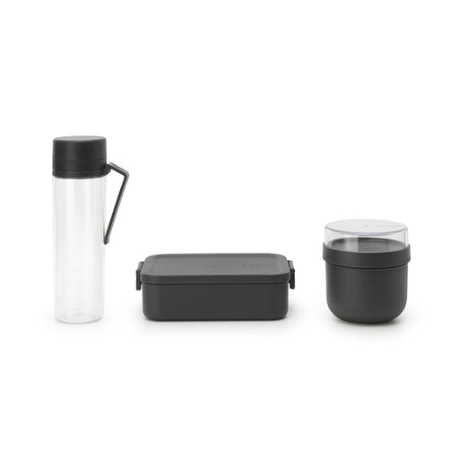 Brabantia Lunch set Make & Take Breakfast and Lunch Set, 3 Piece in Dark Grey B06B206740/1