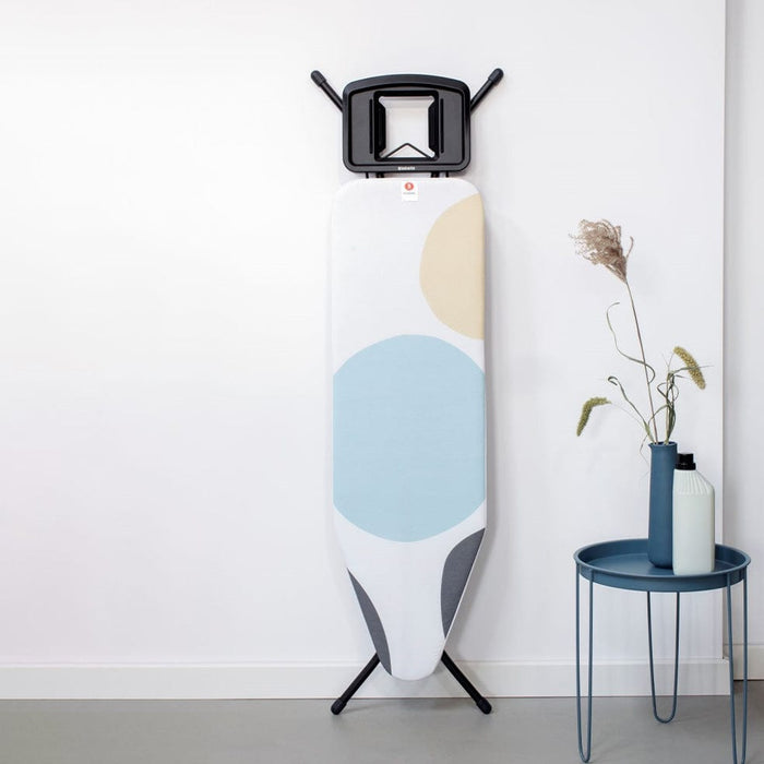 Brabantia ironing board Ironing Board 124x38cm (B) Solid Steam Iron Rest - PerfectFlow Spring Bubbles B14B134241/1