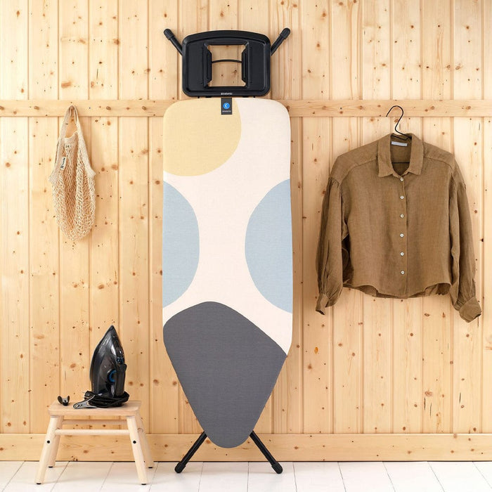 Brabantia ironing board Brabantia Ironing Board C – 124 × 45 cm with Solid Steam Unit Holder (Morning Breeze) B14B134920/1