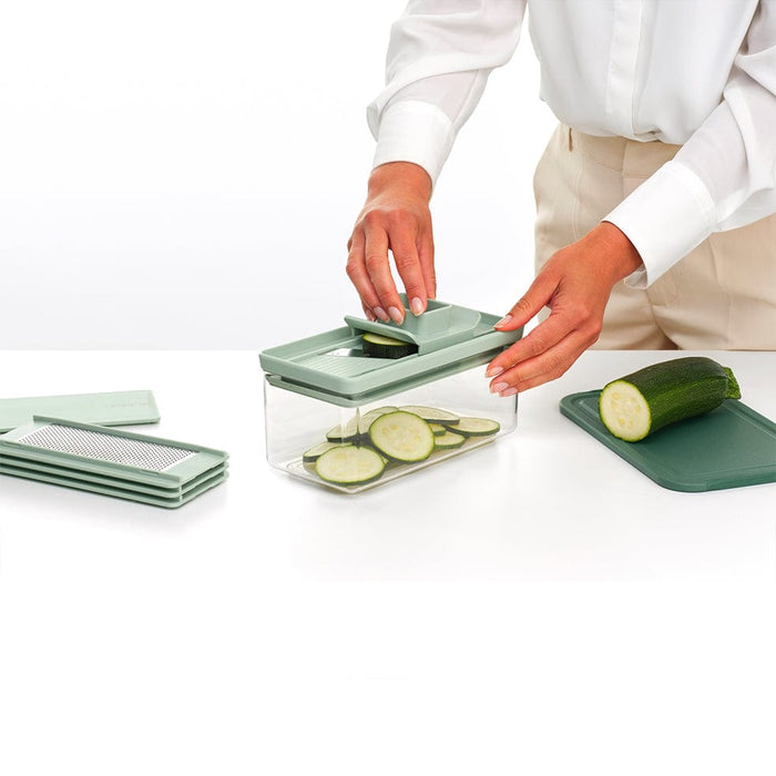 Brabantia foodslicer Tasty+ Slicer and Grater Set -Jade Green B20B145469/1