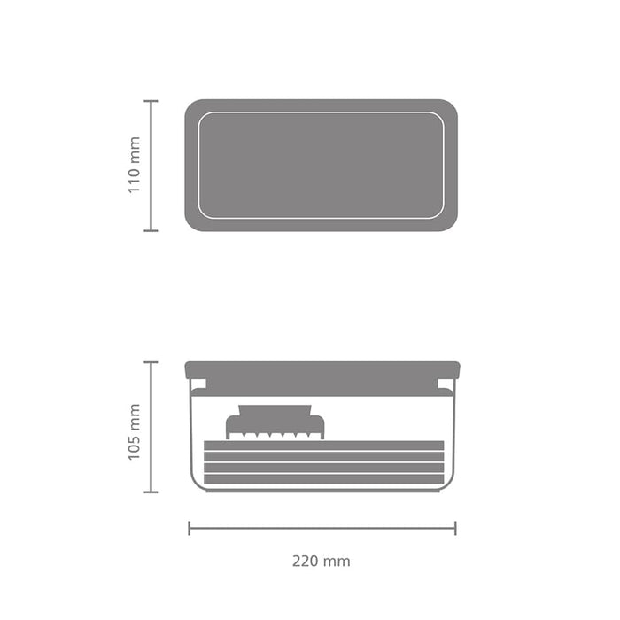 Brabantia foodslicer Tasty+ Slicer and Grater Set -Jade Green B20B145469/1
