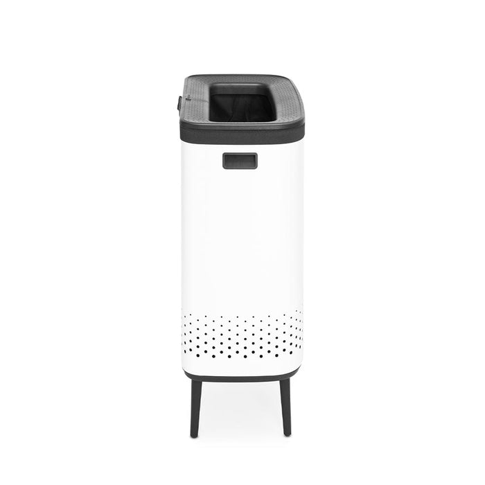 elevenpast laundry bin Bo Laundry Bin Hi – 2 × 45 Litre White | Matt Black