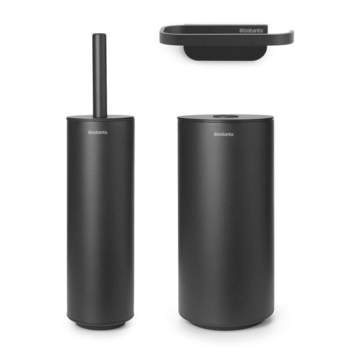 Brabantia Toilet Brush and Holder Mineral Grey MindSet Toilet Set - Mineral Grey | Mineral White B25B303906/1