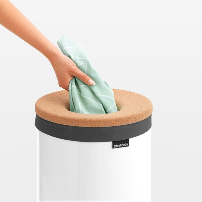 Brabantia laundry bin Laundry Bin 35 litre with Cork Lid - White B26B104367/1