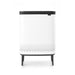 elevenpast laundry bin White Bo Laundry Bin Hi – 2 × 45 Litre White | Matt Black B26B200540/1