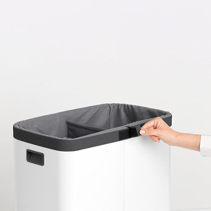 Brabantia laundry bag Replacement Brabantia Bo Laundry Bin Bag 2 x 45 litre - Grey B26B200724/5