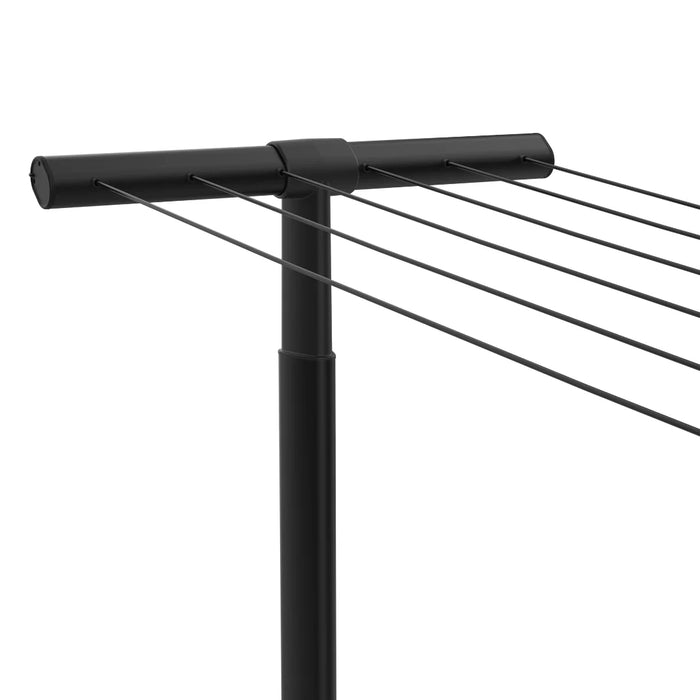elevenpast clotheslines Brabantia HangOut Washing Lines with Poles 50m – Black B26B262425/1
