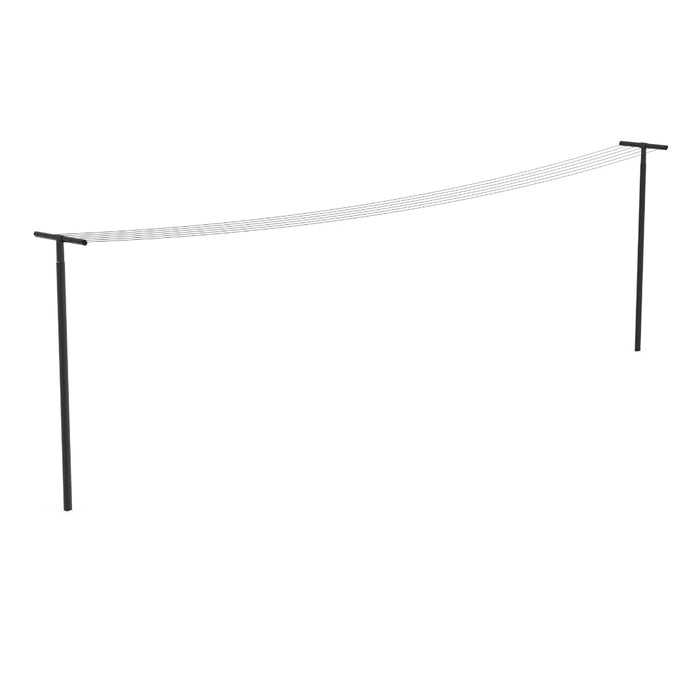 elevenpast clotheslines Brabantia HangOut Washing Lines with Poles 50m – Black B26B262425/1
