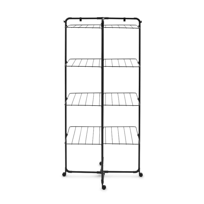 elevenpast drying rack Matt Black Brabantia HangOn Tower Drying Rack, 30 metres – Matt Black | White B26B319303/1