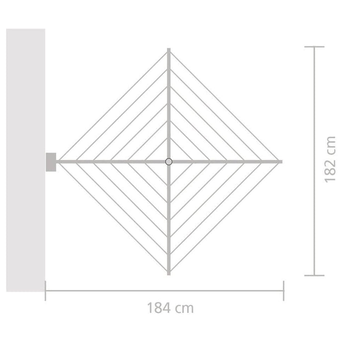 Brabantia drying line WallFix Fold-Away Washing Line – 24 m B26B375842/1
