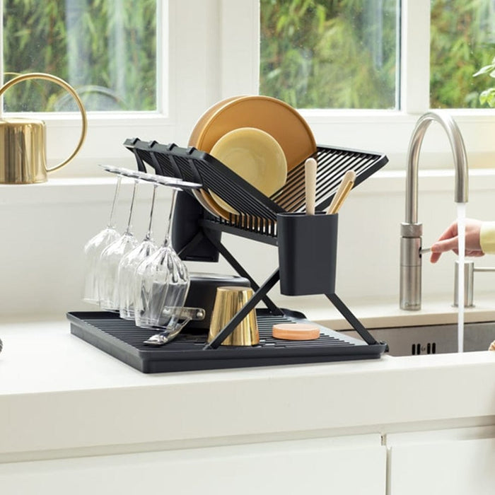 Brabantia dish rack Foldable Dish Rack Large - Light Grey | Dark Grey