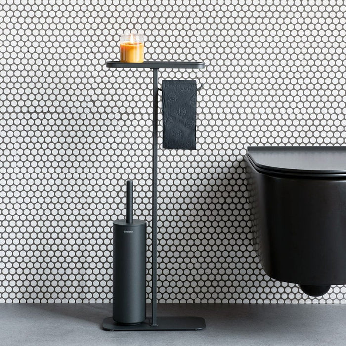Brabantia Toilet Brush and Holder MindSet Toilet Butler - Mineral Grey | Mineral White