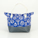 elevenpast Floral Kingdom (White on Blue) Beach Bags Cordura | Four Styles BBCOWHITE