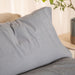 Hertex Haus bed Flint Pure Organic Pillowcase Set of 2 in Flint, Laurel, Natural or Peat | Standard Size BBR03978