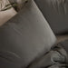 Hertex Haus bed Laurel Pure Organic Pillowcase Set of 2 in Flint, Laurel, Natural or Peat | Standard Size BBR03979