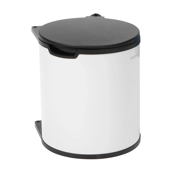 Brabantia waste bin Built-In Bin 15 litre - White | Brilliant Steel