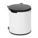 Brabantia waste bin Built-In Bin 15 litre - White | Brilliant Steel
