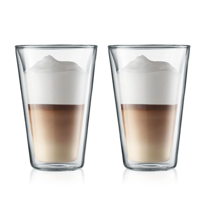 elevenpast tumblers Bodum Canteen Double Wall Glass 400ml - 2 piece Set BD10110-10/6