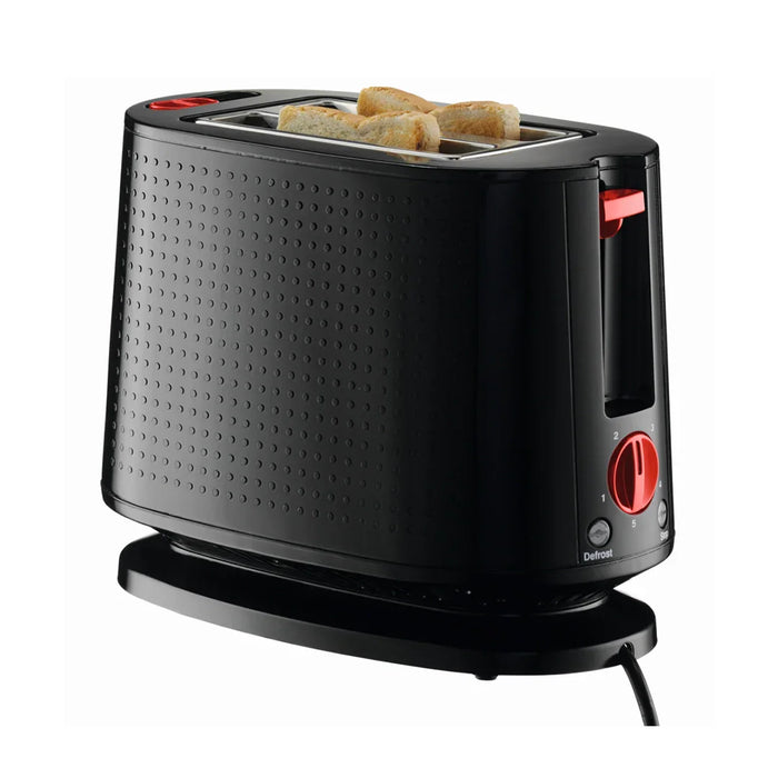 elevenpast Toaster Black Bodum Bistro Toaster - Black | White BD10709-01CH-3