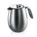 elevenpast french press 1.5 Litre (12 Cup) Bodum Columbia French Press Coffee Maker, Double Wall - Various Sizes BD1312-16