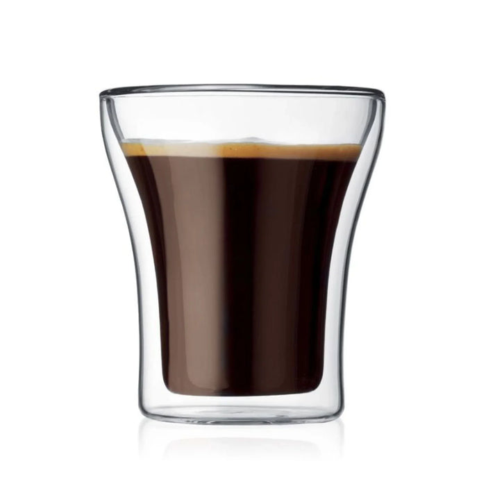elevenpast tumblers Bodum Assam Double Wall Glass Small 0.2L | 2 Piece Set BD4555-10/6