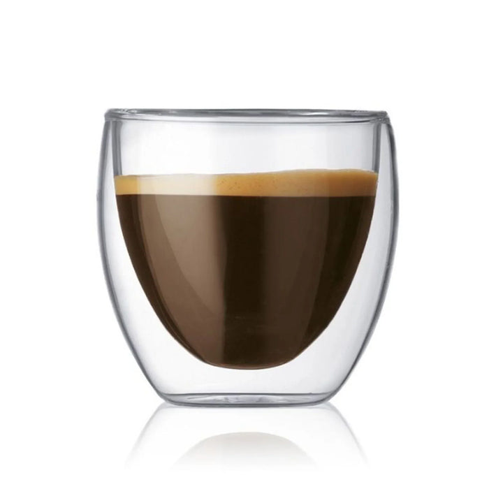 elevenpast tumblers Bodum Pavina Double Wall Glass Extra Small 0.08L | 2 Piece Set BD4557-10/6