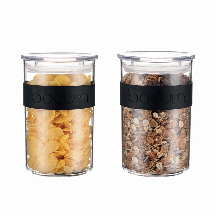 elevenpast storage Bodum Presso 2 piece Storage Jar 600ml - Black BDK11828-01SA12
