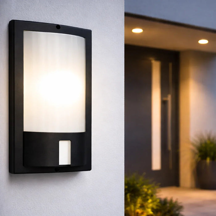 elevenpast Wall light Outdoor Bulkhead Wall Light Black | Die-Cast Aluminium | 60W ES BH061 6007226047202