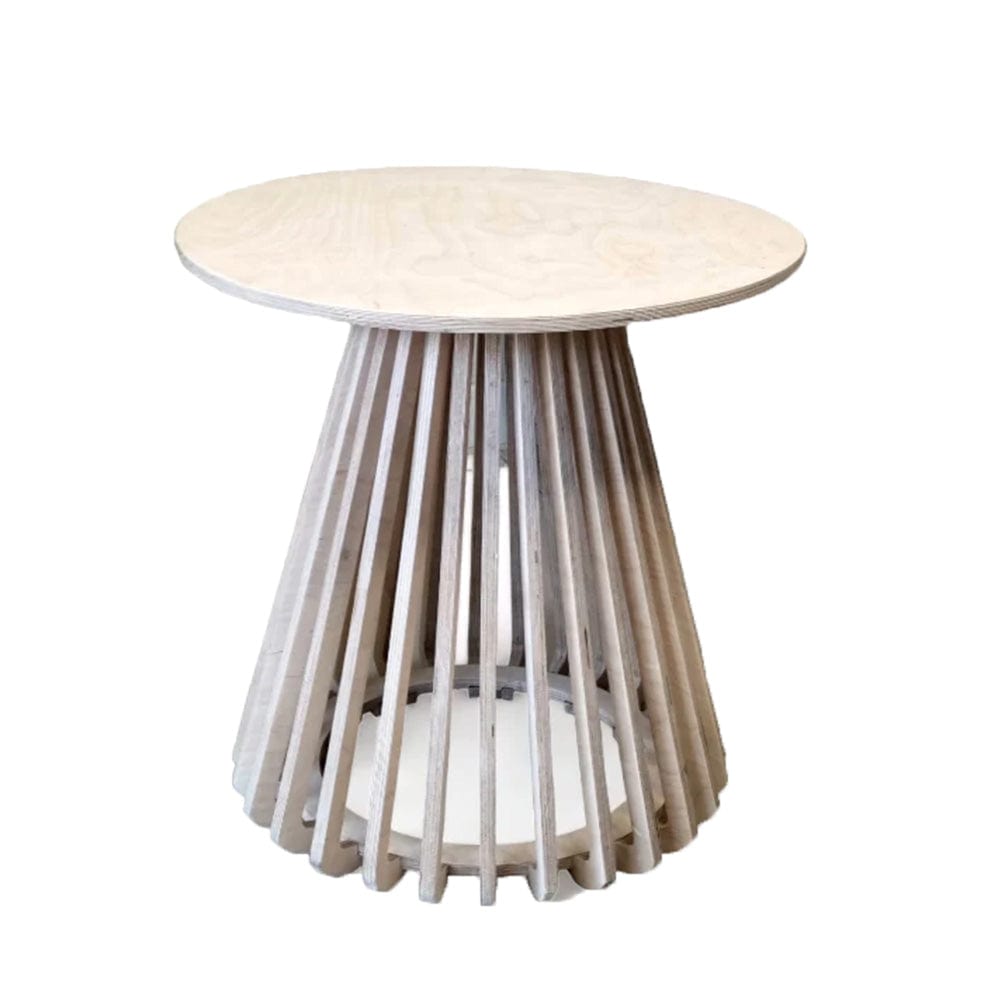 Birch Ribbed Side Table– elevenpast