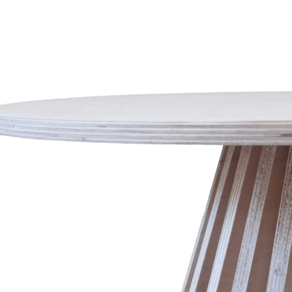 Birch Ribbed Side Table– elevenpast