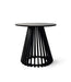 elevenpast Side Table Birch Ribbed Side Table Black BIRCHRIBBEDSIDEB