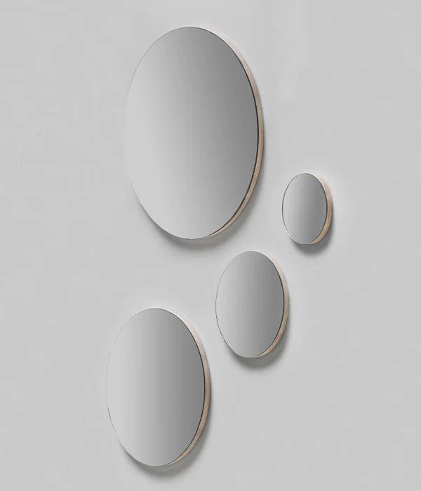 elevenpast Mirrors Set Of Four (S/M/L/XL) Birch Round Frameless Mirror | Five Sizes BIRCHROUNDFRAMELESSSET