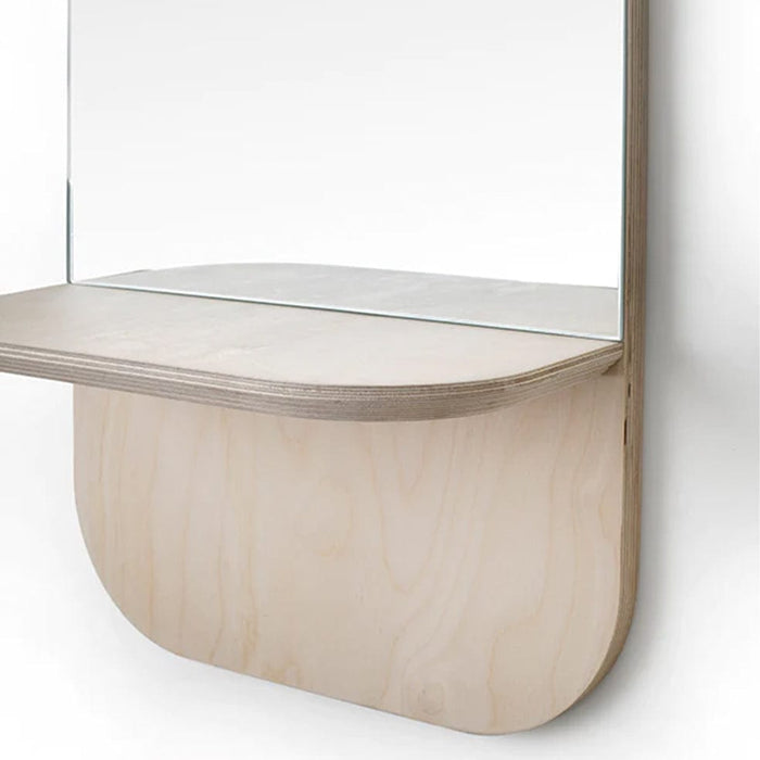 elevenpast Mirrors Birch Vertical Shelfie Mirror BIRCHVERTICALSHELFIEMIRROR