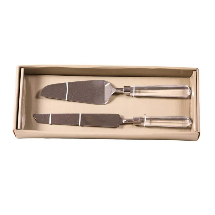 elevenpast cutlery Silver Streak Cake Companion Set BKP283
