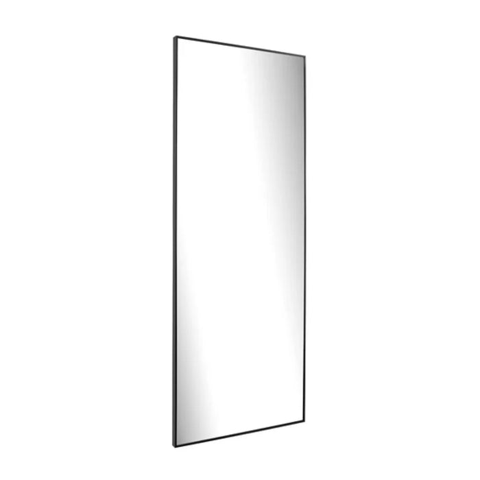 elevenpast Mirrors Solace Leaning Mirror in Brushed Silver | Black