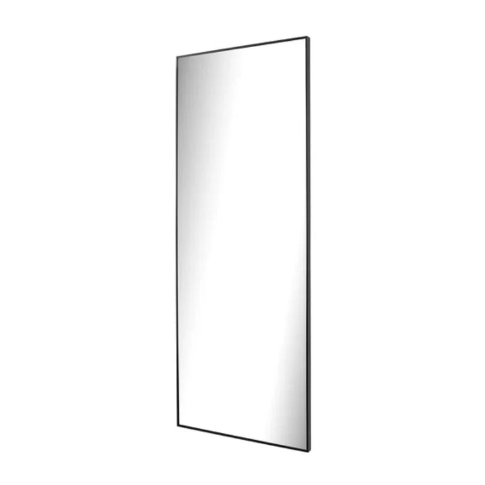 elevenpast Mirrors Solace Leaning Mirror in Brushed Silver | Black