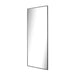 elevenpast Mirrors Solace Leaning Mirror in Brushed Silver | Black