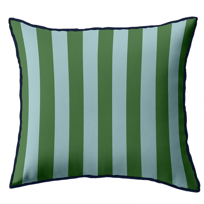 Cara Saven Scatter Cushions Blue and Green Stripe Velvet Cushion BlueGreenStripedCushion