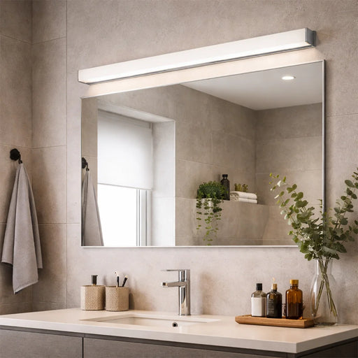 elevenpast Wall Light Chrome LED Bathroom Vanity Light – Linear Light 60cm | 90cm