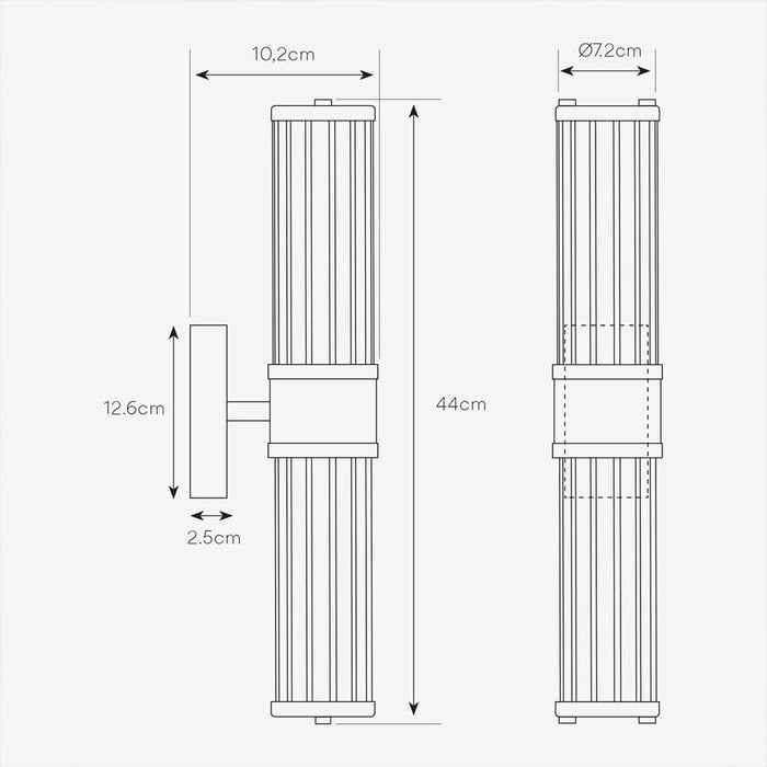 elevenpast Wall light Boston Wall Light Black BOSTONWALLLIGHT